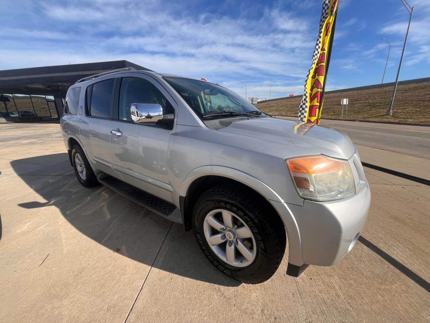 2012 SILVER NISSAN ARMADA SE; PLATINUM; SL 4WD (5N1AA0NC6CN) with an 5.6L V8 DOHC 32V engine, 5-Speed Automatic transmission, located at 8101 E. Skelly Dr., Tulsa, OK, 74129, (918) 592-3593, 36.121891, -95.888802 - Photo#2